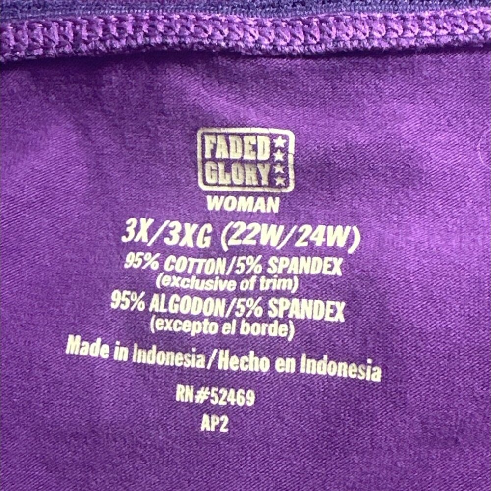 Faded Glory Womens 3X Purple Polka Dot Babydoll Cami Top Y2K BOHO Festival - Picture 5 of 8